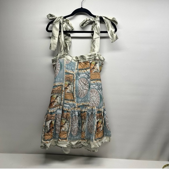 AGUA BENDITA JOAQUINA RUFFLE MINI DRESS Sleeveless SIZE Medium - Picture 3 of 9